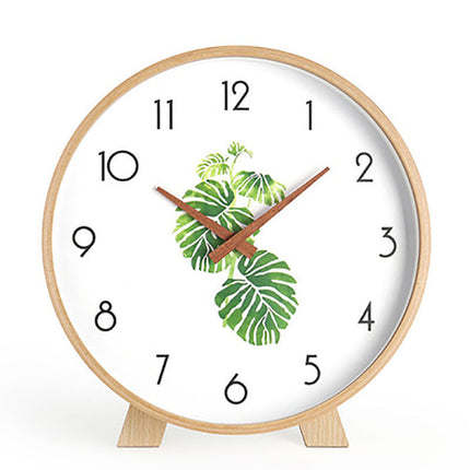 Minimalistisk rundt bordur i lyst træ