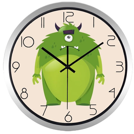 Rundt børneur med mops hund