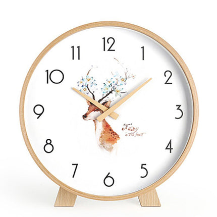 Minimalistisk rundt bordur i lyst træ