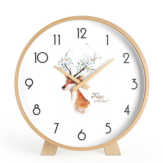 Minimalistisk rundt bordur i lyst træ