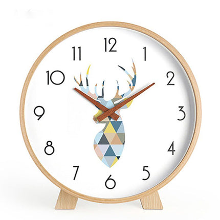 Minimalistisk rundt bordur i lyst træ