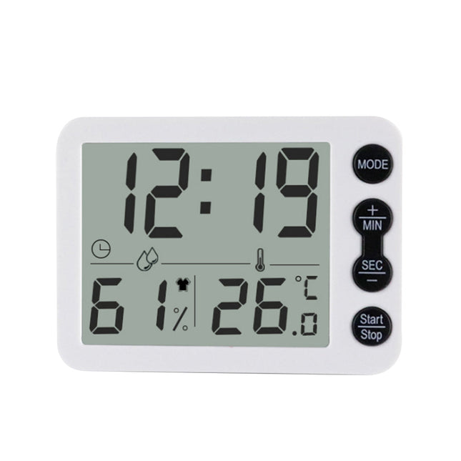 Lille digitalt ur med temperatur