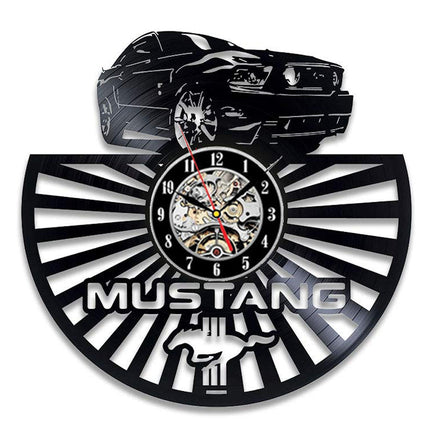 Ford Mustang bil vinylplade vægur
