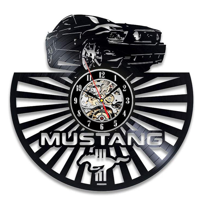 Ford Mustang bil vinylplade vægur