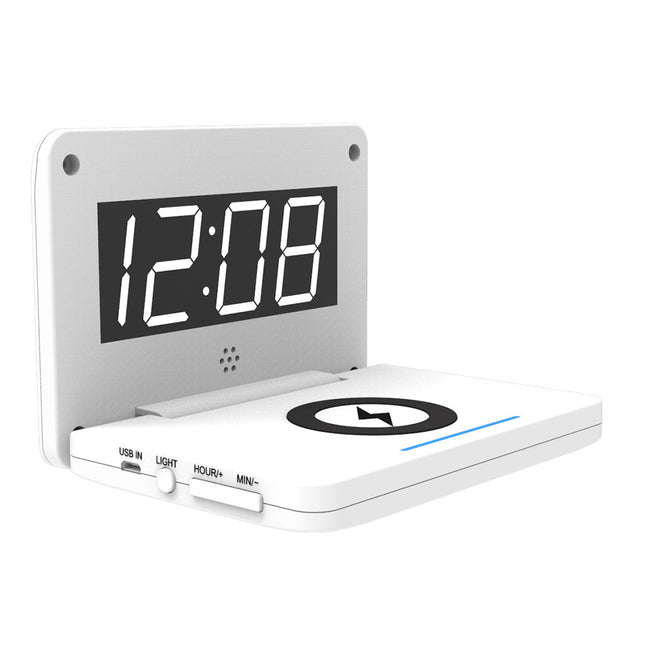 Digitalt vækkeur med trådløs opladning