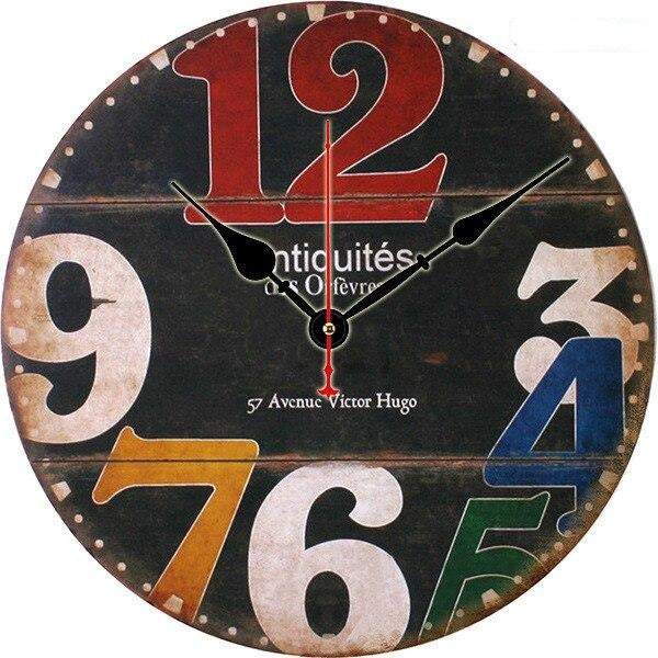 Klassisk parisisk bistro vægur design