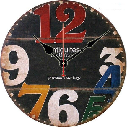 Klassisk parisisk bistro vægur design