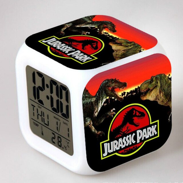 Jurassic Park digitalt terning vækkeur