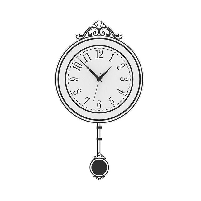 Moderne blåt pendulur til væggen