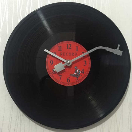 Retro vinylplade ur til væggen