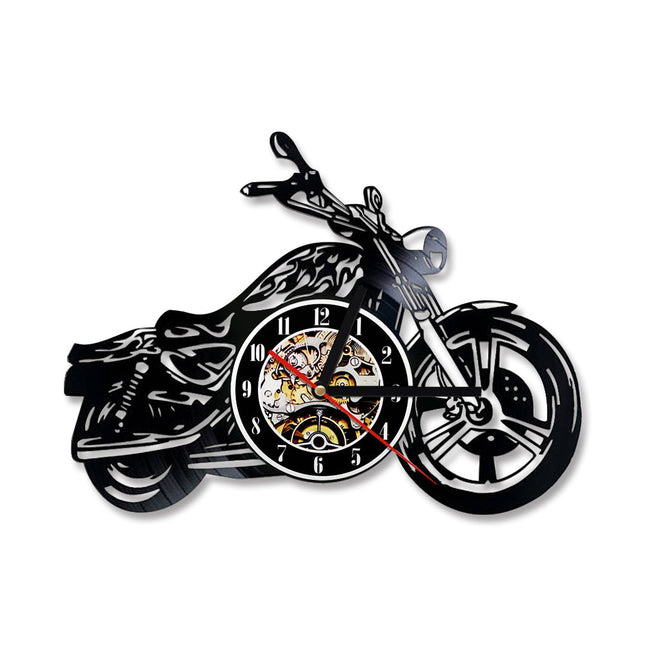 Motorcykel vinylplade ur til garage