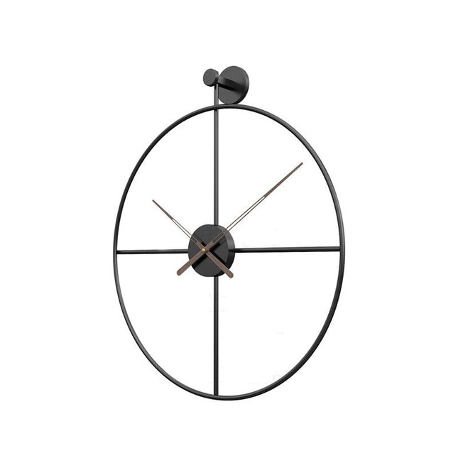 Stort skandinavisk design vægur metal