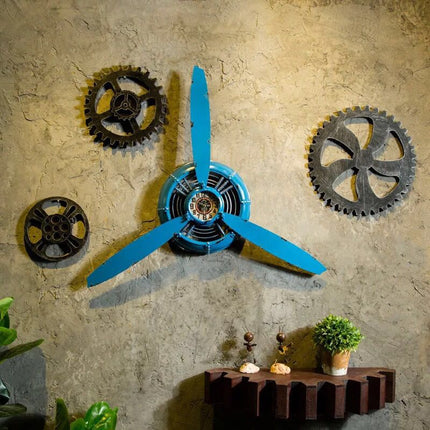 Retro flypropel vægur til væggen