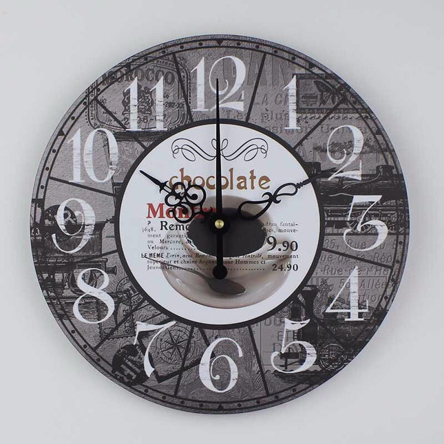 Vintage café vægur til køkkenet