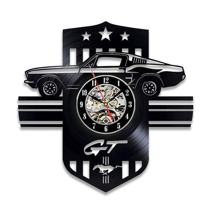 Ford Mustang bil vinylplade vægur