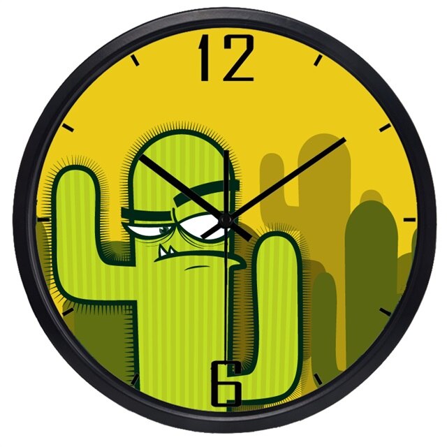 Rundt børneur med mops hund