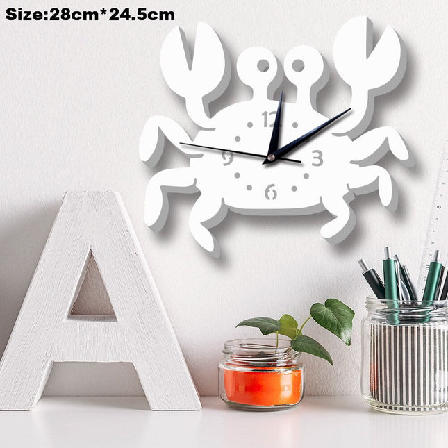 Hvidt vægur formet som raket