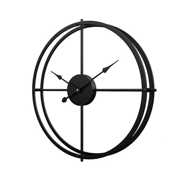 Stort skandinavisk design vægur metal