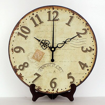 Rundt retro bordur med antik urskive