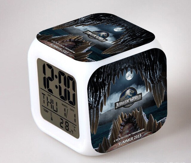 Jurassic Park digitalt terning vækkeur