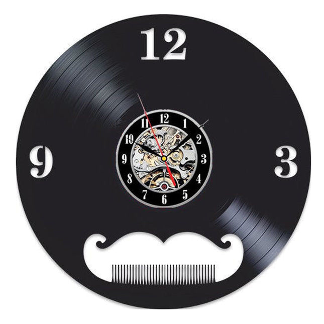 Barbershop dekoration vinylplade ur
