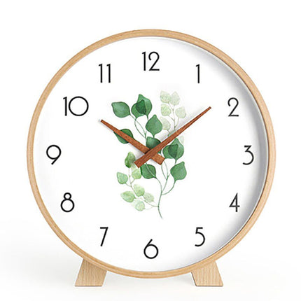 Minimalistisk rundt bordur i lyst træ