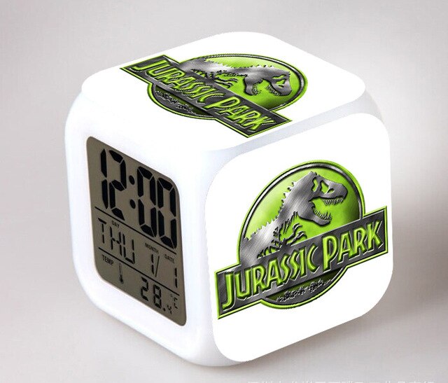 Jurassic Park digitalt terning vækkeur