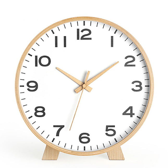 Minimalistisk rundt bordur i lyst træ