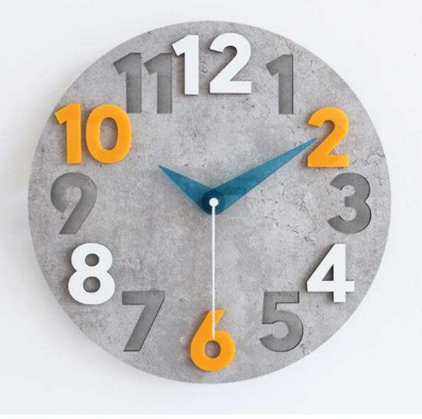 Moderne køkkenur i gråt betonlook