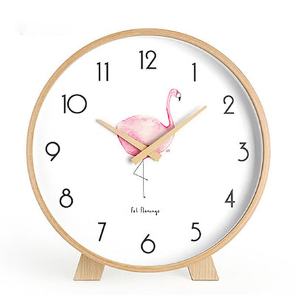 Minimalistisk rundt bordur i lyst træ