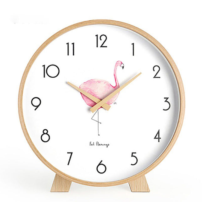 Minimalistisk rundt bordur i lyst træ