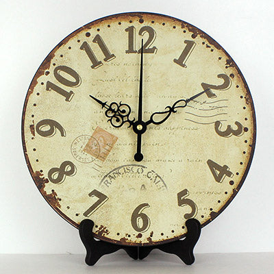 Rundt retro bordur med antik urskive