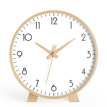 Minimalistisk rundt bordur i lyst træ