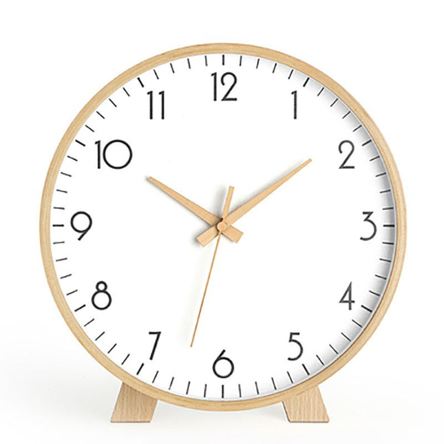 Minimalistisk rundt bordur i lyst træ