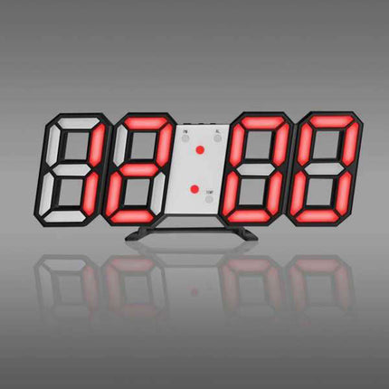 Minimalistisk digitalt vægur med alarm