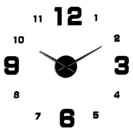 Moderne stort DIY vægur til stuen