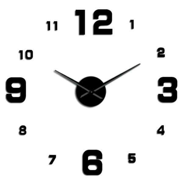 Moderne stort DIY vægur til stuen