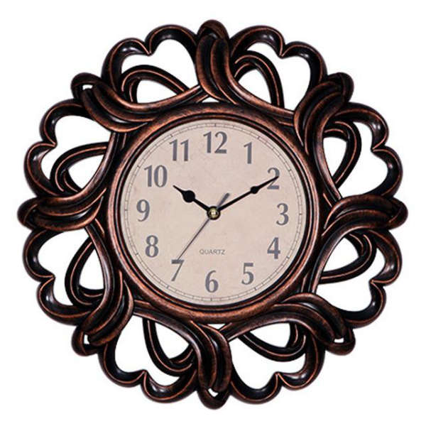 Stort sort vægur i sol-design