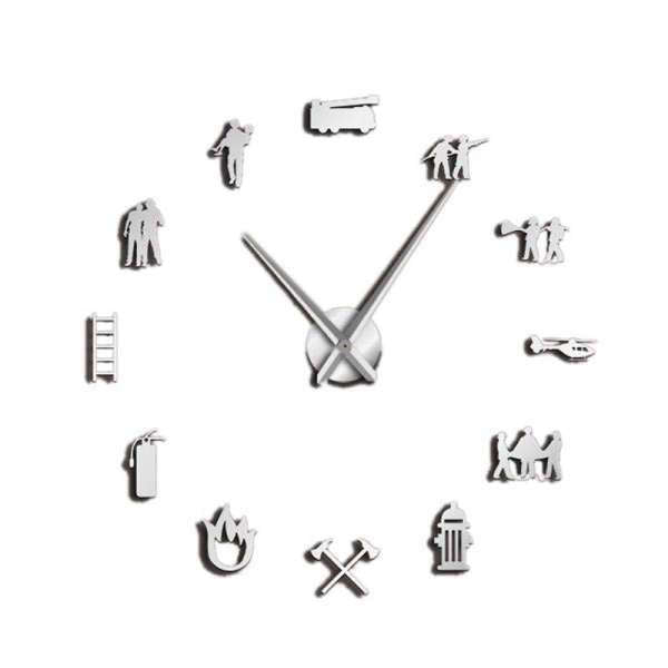 Stort DIY vægur med redningstema