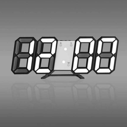 Minimalistisk digitalt vægur med alarm
