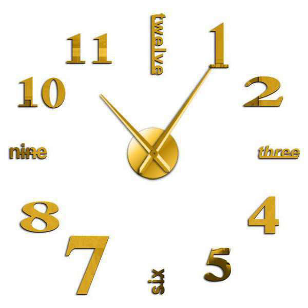 DIY vægur med tal og bogstaver