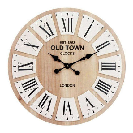 Stort hvidt vintage vægur Grand Hotel