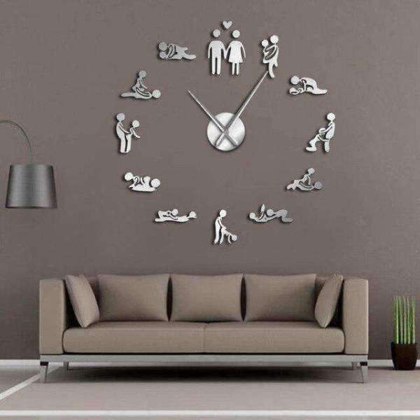 Stort DIY Kamasutra vægur guld