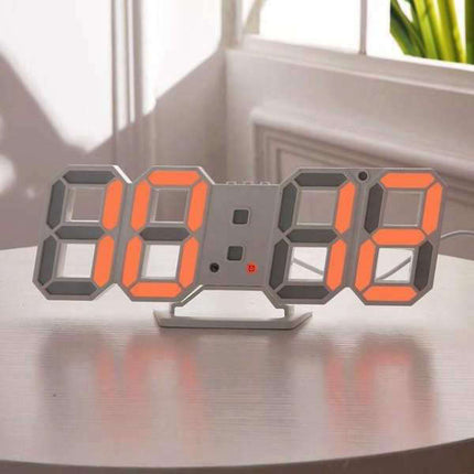 Moderne digitalt 3D LED vægur