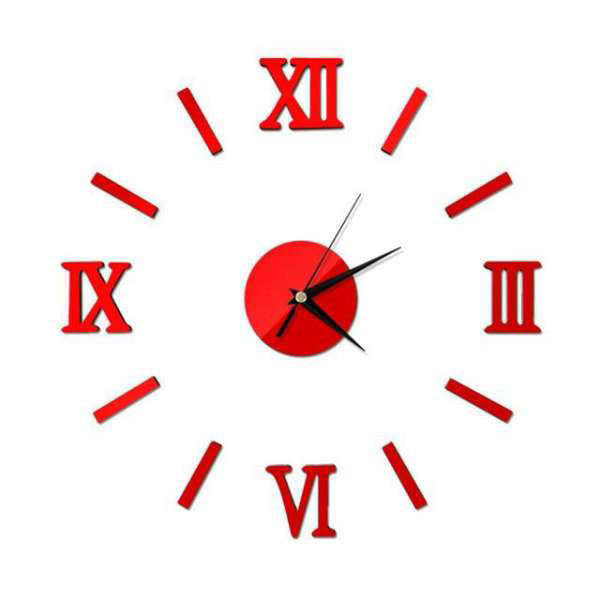 Moderne DIY vægur med romertal