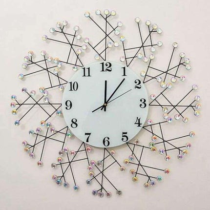 Kreativt design vægur med krystaller