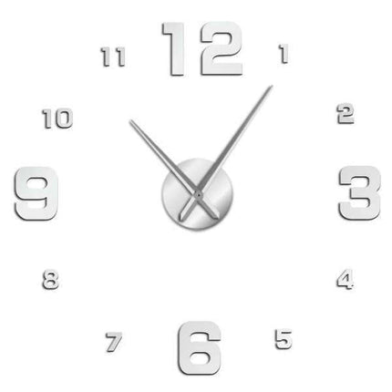 Moderne stort DIY vægur til stuen