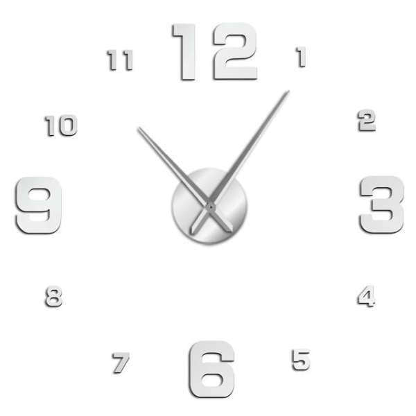 Moderne stort DIY vægur til stuen