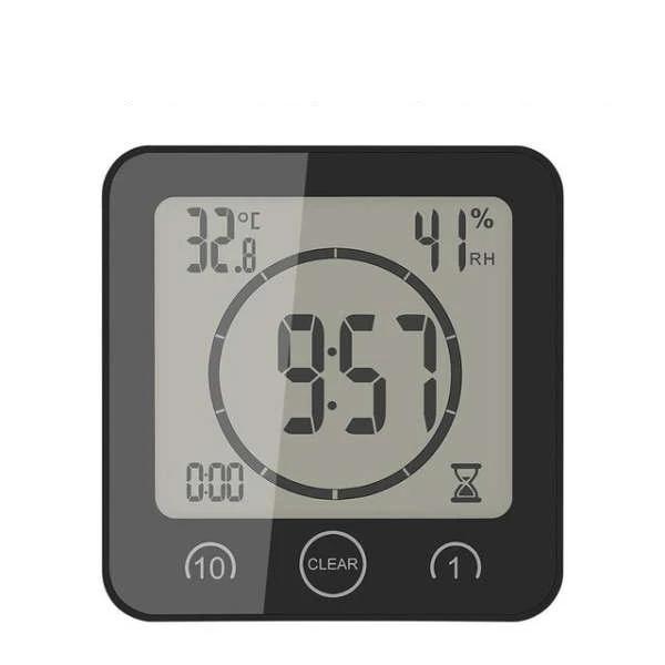 Vandtæt digitalt ur til badeværelse