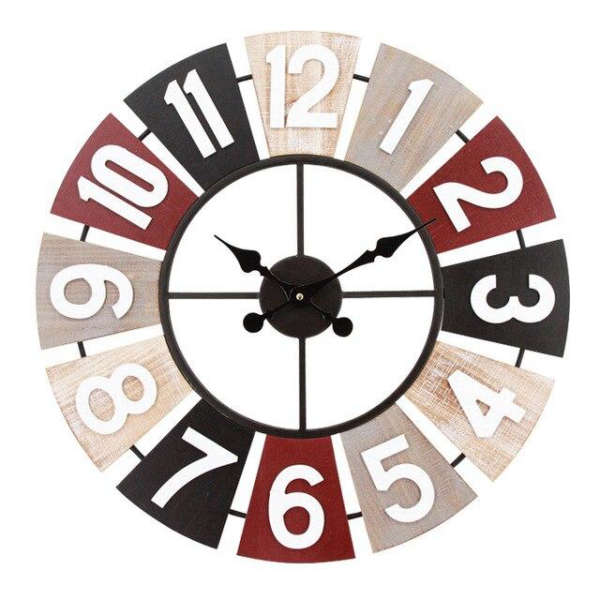 Stort hvidt vintage vægur Grand Hotel